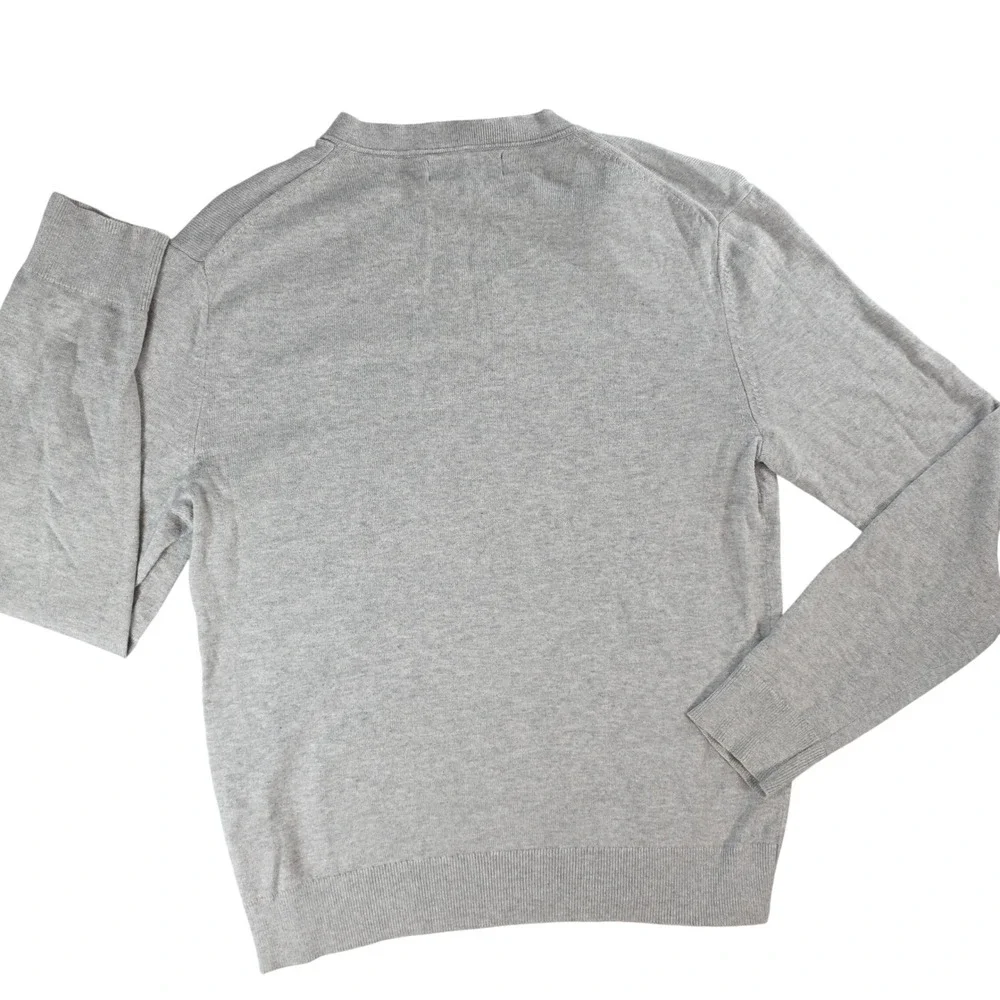 Banana Republic Mens XSmall Grey V-Neck Sweater Silk Cashmere Blend